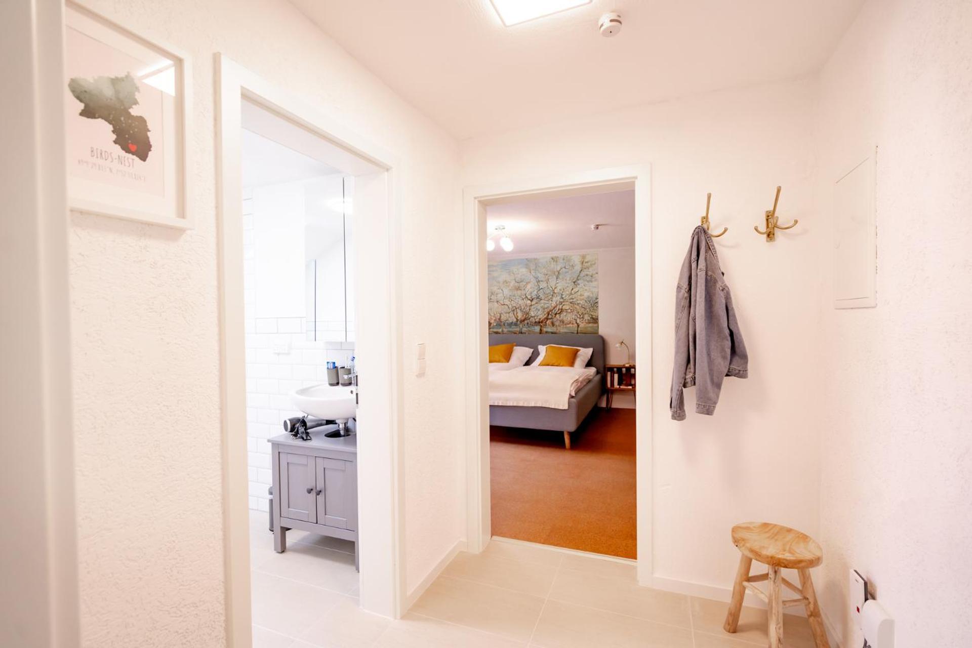 Birds-Nest Ferienwohnung Balkon Kaminofen Darstein Eksteriør bilde